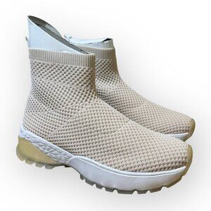 Marc Cain High Top Woven Thread Sneaker in Beige Womens 6.5 - *new w/ box!*
